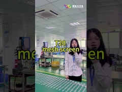 T20-2LEDs Mesh LED Pixel Screen CE RoHS FCC Exterior Transparente Alto brilho
