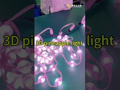 19.6lm Lâmpada Fluxo luminoso RGB 3D Luzes de Natal DC12V Para Iluminação de Edifícios