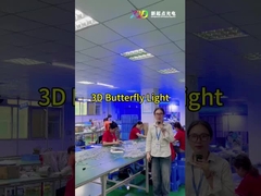 Flexível Borboleta 3D Pixel Iluminação LED Full Color Para Decoração de Festivais